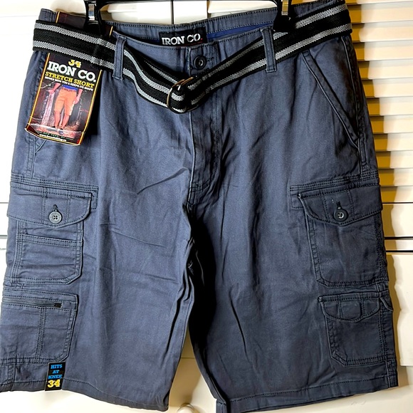 Iron Co Shorts 4 For 3 Nwts Mens Cargo Shorts Wbelt Size 34 Waist